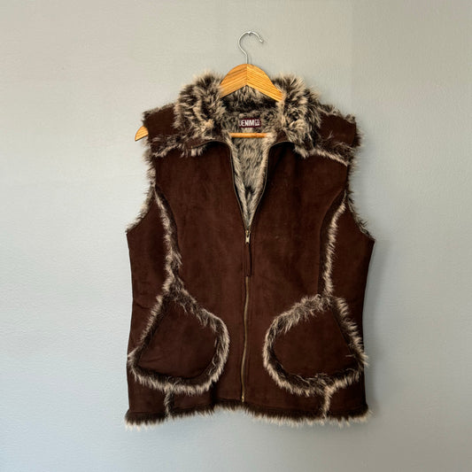 Brown Fur Vest